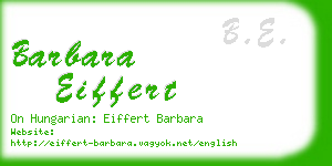 barbara eiffert business card